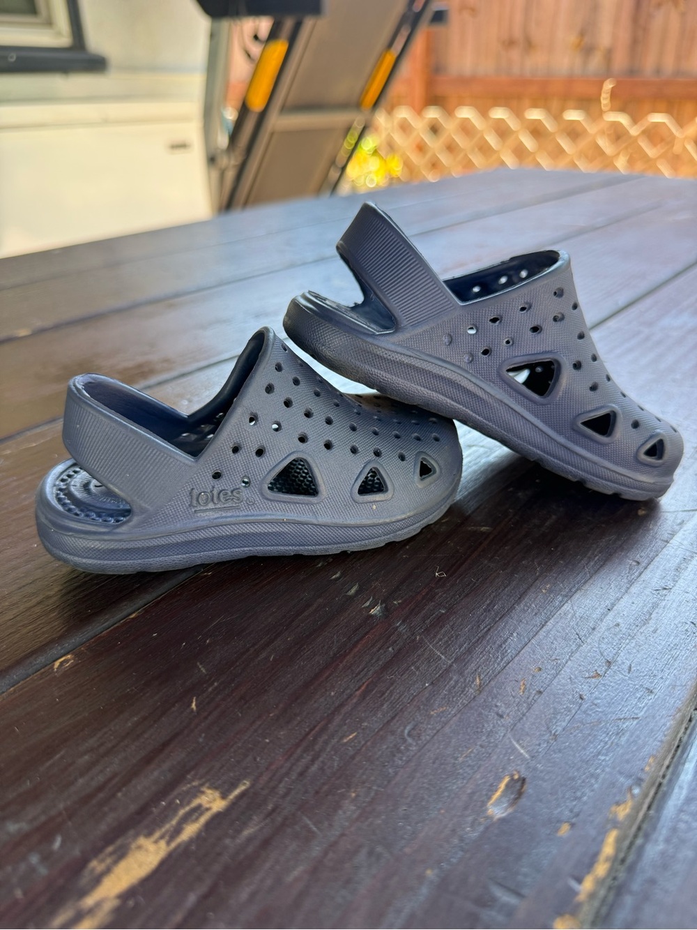 Totes Everywear Blue Clog Rubber Sandals Unisex Kids US 5